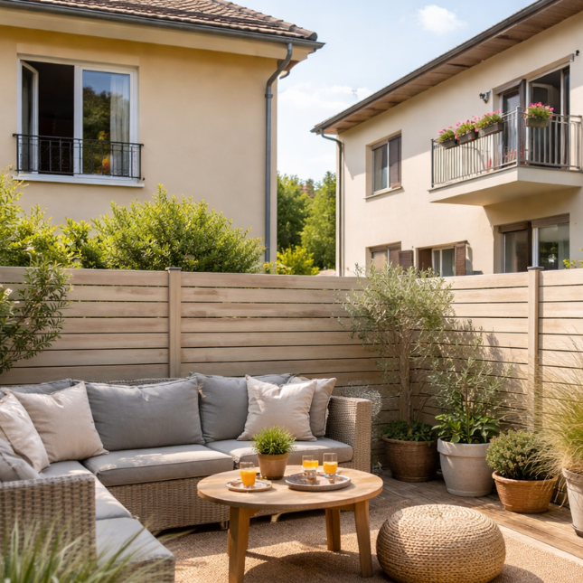 vis a vis plongeant cacher terrasse